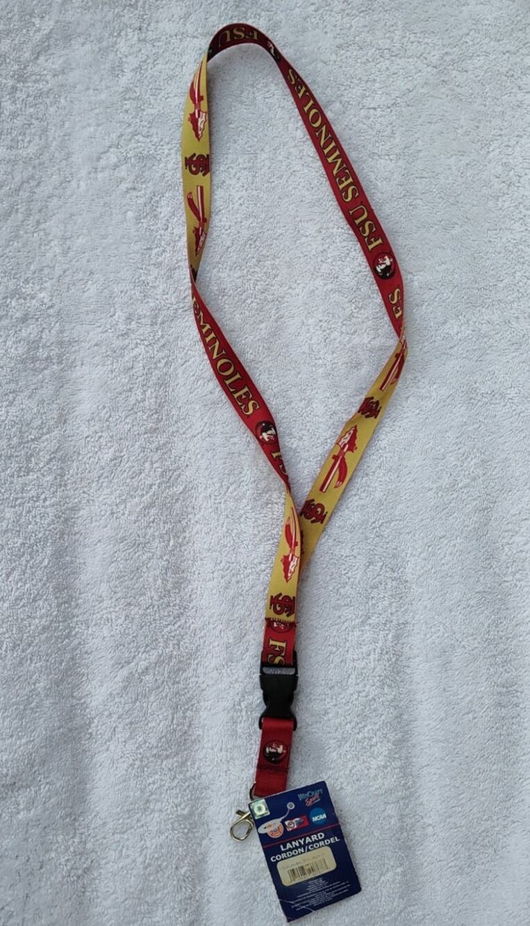 Florida State Seminoles FSU NCAA Lanyard WinCraft Breakaway Buckle Garnet